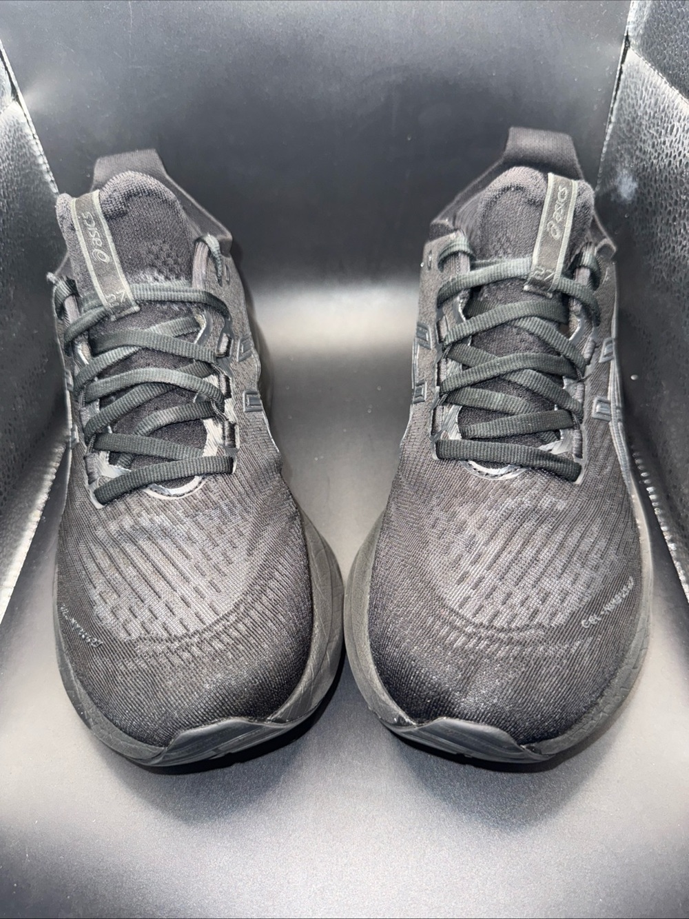 Size 9.5 - ASICS Gel Nimbus 27 Black Graphite Grey Wmns, 1012B753, Clean, No Box